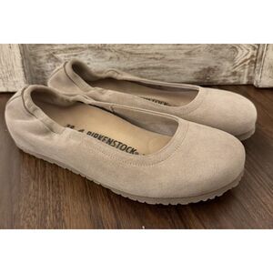 Birkenstock CELINA Taupe Ballet Slip-on Flats Women's Sz 39/8.5 EUC